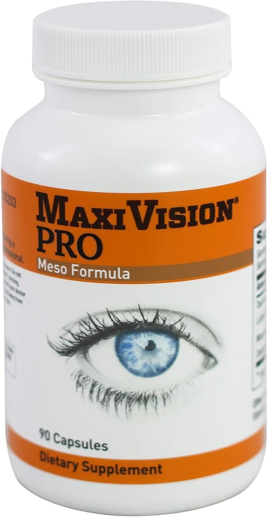 MaxiVision® Pro Meso Formula - Mezozeaxantină - Lutein - Zeaxantină - 90 capsule, 1 flacon