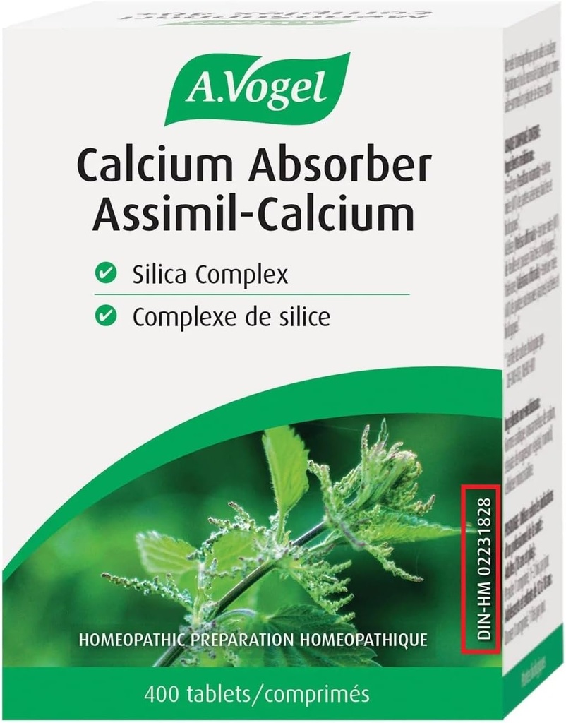 A. Vogel, Absorbţia calciului 400 comprimate