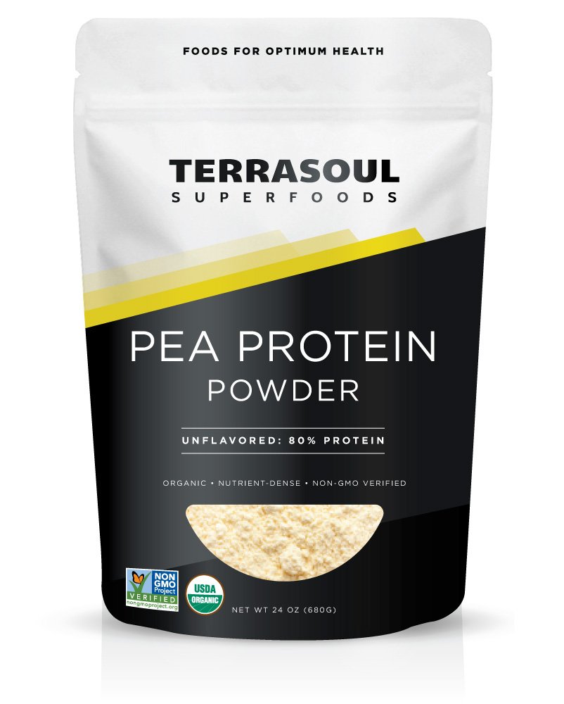 Terrasoul Superfoods Proteină organică de mazăre (nearomată, textură netedă), 1,5 lire