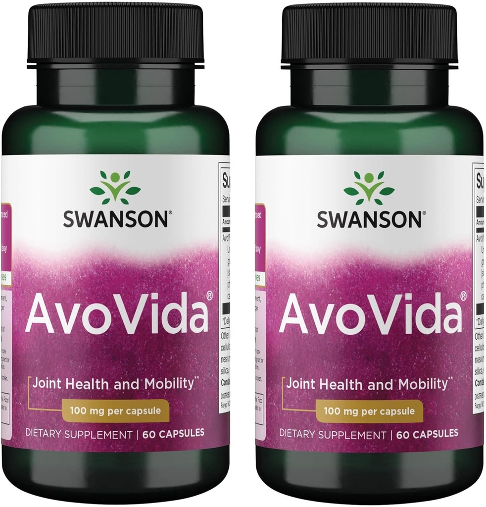 Swanson Avovida 100 Milligrams 60 Capsule (2 ambalaje)