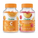 Vitamina de viață C 750mg + magneziu 85mg, Gummie Bundle - mare Tasting, Supliment de vitamine, gluten gratuit, OMG gratuit, Guma de mestecat