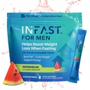 Ketone Real Intermittent Băutură de repaus alimentar Mix pentru bărbați BHB Cetone Exogene Pulbere cu Electroliți de postare și extract de fasole verde de cafea pentru energie de hidratare durabilă și focus (Watermelon) - 30ct
