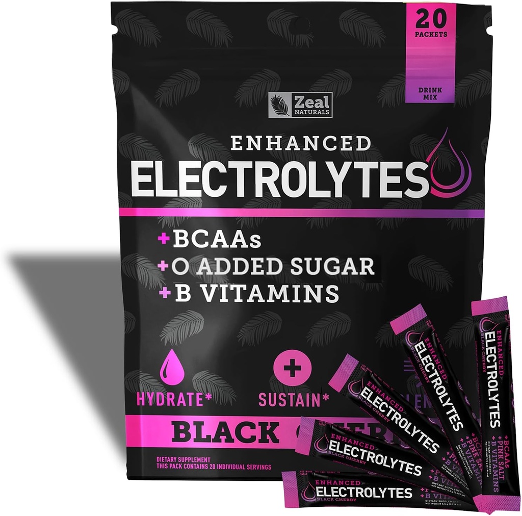 Pachete îmbunătăţite cu pulbere electrolit (Black Cherry 