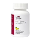 Bariatrie Avantaj Chemable Iron 60 mg cu vitamina C pentru absorbţie şi utilizare crescute, Digestible usor pentru Bypass gastric şi Sleeve Gastrectomie Pacienţi Chirurgie - Lămâie, 90 Conte