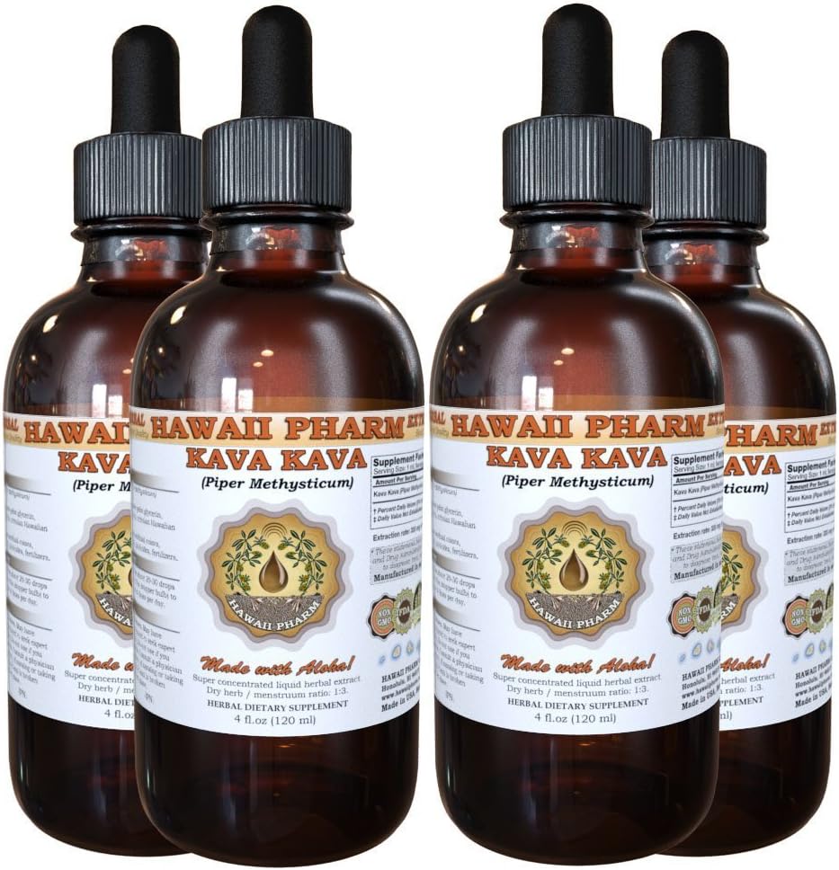 Kava Kava (Piper Methysticum) Extract lichid 4x4 oz