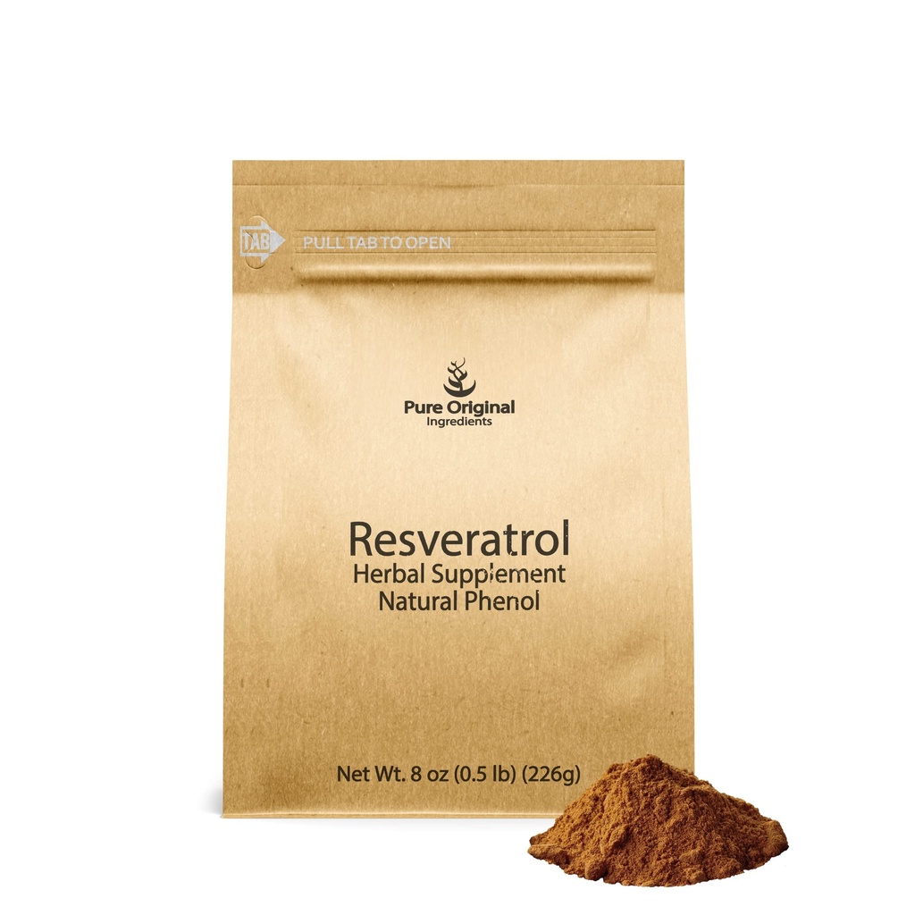 INGREDIENTE ORIGINALE RESveratrol pulbere, 8 oz, Fitoalexin, extract de rădăcină Poligonum