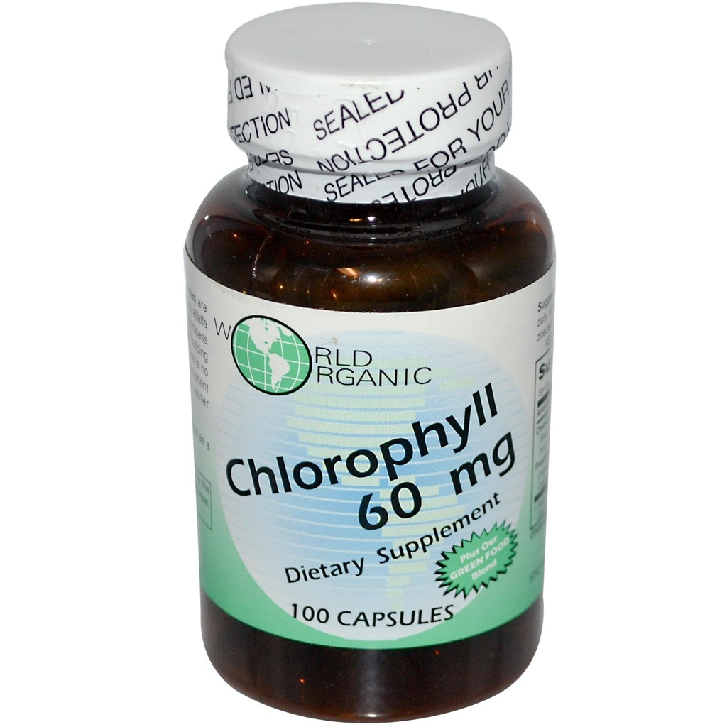World Organic Mega Clorofill, 100 mg, Capsule, 60 capsule