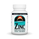 Sursa Naturale Zinc Amino Acid Chelat - 50mg - 100 comprimate
