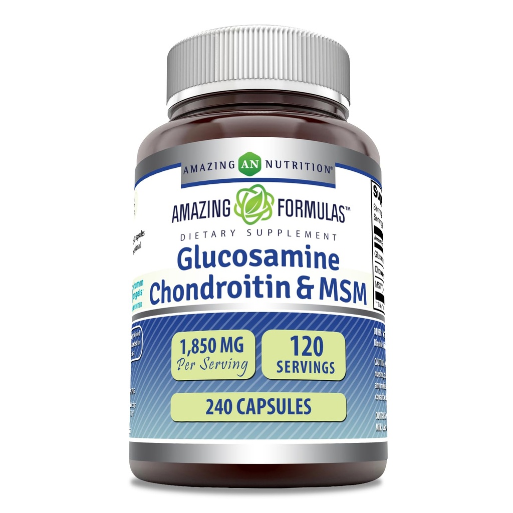 Amazing Formulas Glucosamine Chondroitin & MSM Supliment 