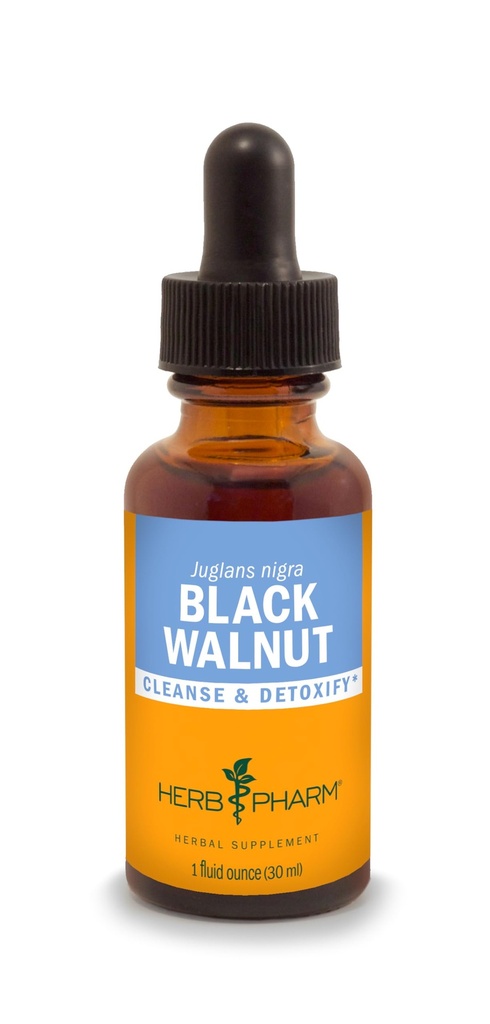 Herb Pharm Black Walnut Extract lichid pentru curățare și detoxifiere - 1 Ounce
