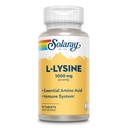 SOLARAY L L L Lysine - Free-Form Essential Amino Acid - Immun Supplement with 1000mg L-Lysine, 1000mg Vitamina C şi 25mg Zinc Chelated - Lab Verified, 60-Day Guarantee, 30 Servings, 90 comprimate