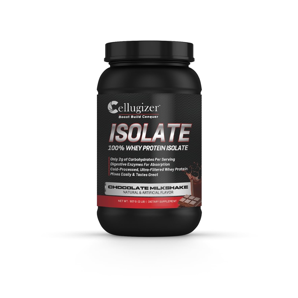 100% Whey Izolat 2lb, Ciocolata I 25g Proteina, Digesting rapid I 0g Zahăr, Carb scăzut