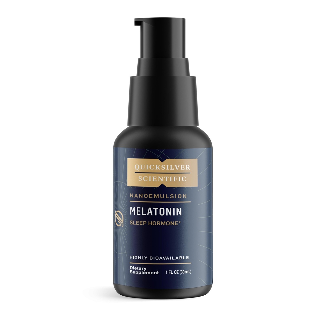 Quicksilver Stiintific Liposomal Melatonin - timp de culcare, Jet Lag & Suport Imun pentru adulți - Eficient, Absorbție superioară 1mg Melatonină pentru a minimiza somnolența de dimineață (30 ml)