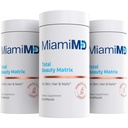 MiamiMD Total Beauty Matrix Colagen Suplimente pentru femei - Capsule Colagen cu vitamina C pentru păr, piele și unghii - Cruzime gratuit - (60 capsule) - 3 ambalaj