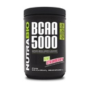 NutraBio BCAA 5000 pulbere - Vegan Fermentat BCAAs - Suportă Lean musculare creştere, recuperare, rezistenţă - 60 serviri - Kiwi Strawberry