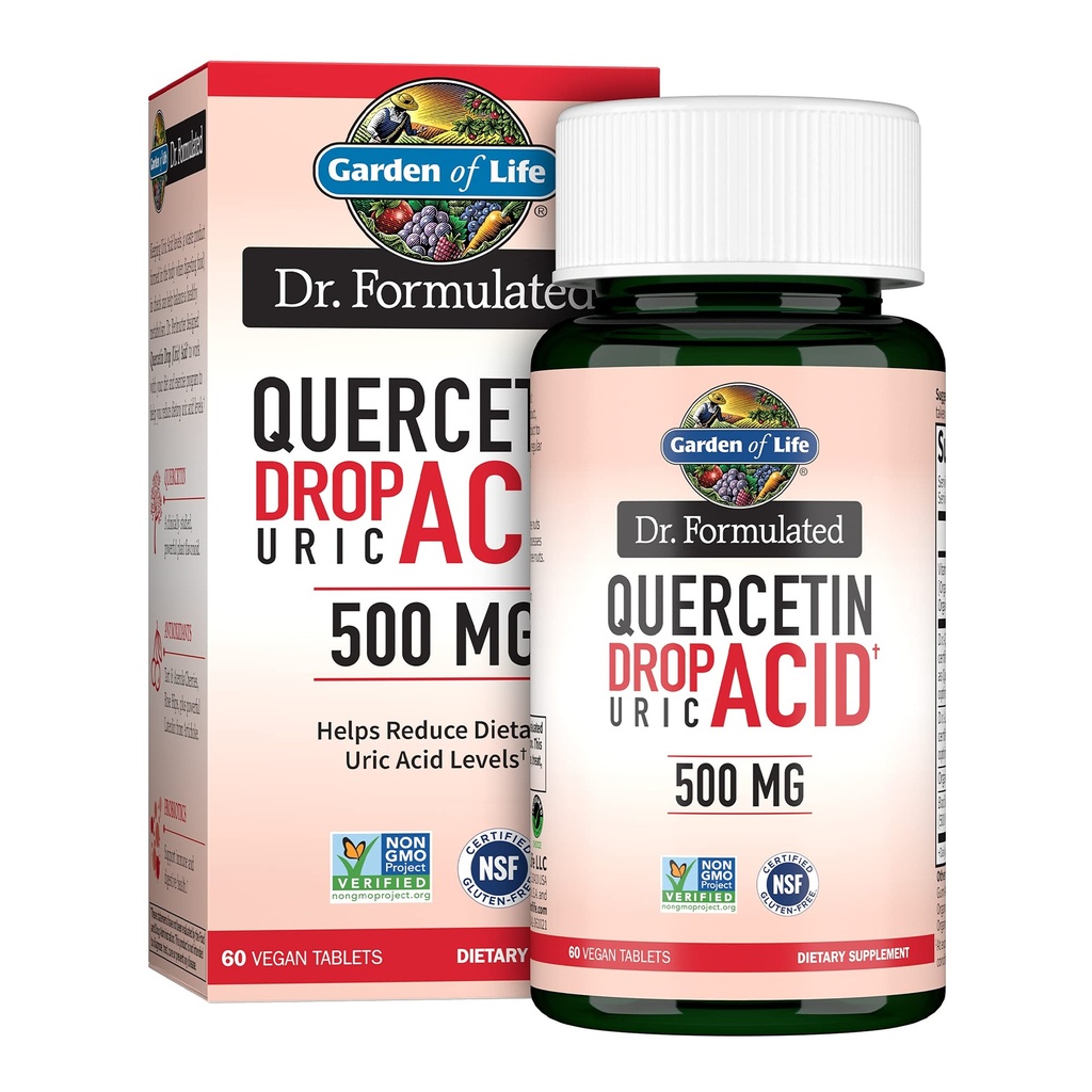 Gradina de viata Querbetin Probiotic si Uric Acid Support cu tarta Cherry, Vitamina C de la Acerola organica si Rose HIPS Plus Luteolin 