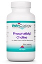 Nutricologie Suplimentul fosfotidil colină - Capsule lecitina, enzime digestive pentru ficat, suport de digestia grasa, Suplimente coline pentru ficat gras, 1540 mg Softgels - 100 Conte