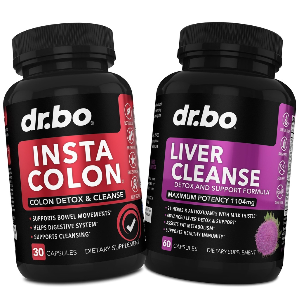 Colon Cleanser Detoxifiere & Ficat Curățenie - 15 zile Colon Curățenie Pastile & Ficat Detoxifiere Supplement Milk Thistle Dandelion - Bowel Mișcări Suplimente pentru stomac intestinal Flaoting Body Flush