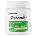Pulbere L-glutamină 500g, fără gluten, fără GMO, fără aromă (100 serviri)