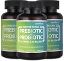 Probioticele și prebioticele zetastice - 50 Miliarde CFU - pentru bărbați și femei și sănătatea imună și digestivă - 16 Tulpini - Perioada de valabilitate Stabilă - 180 Capsule Veggie de eliberare întârziate