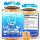 Gume de calciu 600mg - Suplimentul de calciu pentru femei, Ocean Algae Calciu 