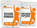 BulkSupplements Glicină 500g + Colagen Peptides 1kg Bundle