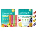 Venture Pal Pachete de praf Electrolit gratuit - Lichid Daily IV Drink Mix pentru hidratare rapidă și de recuperare a partidului 