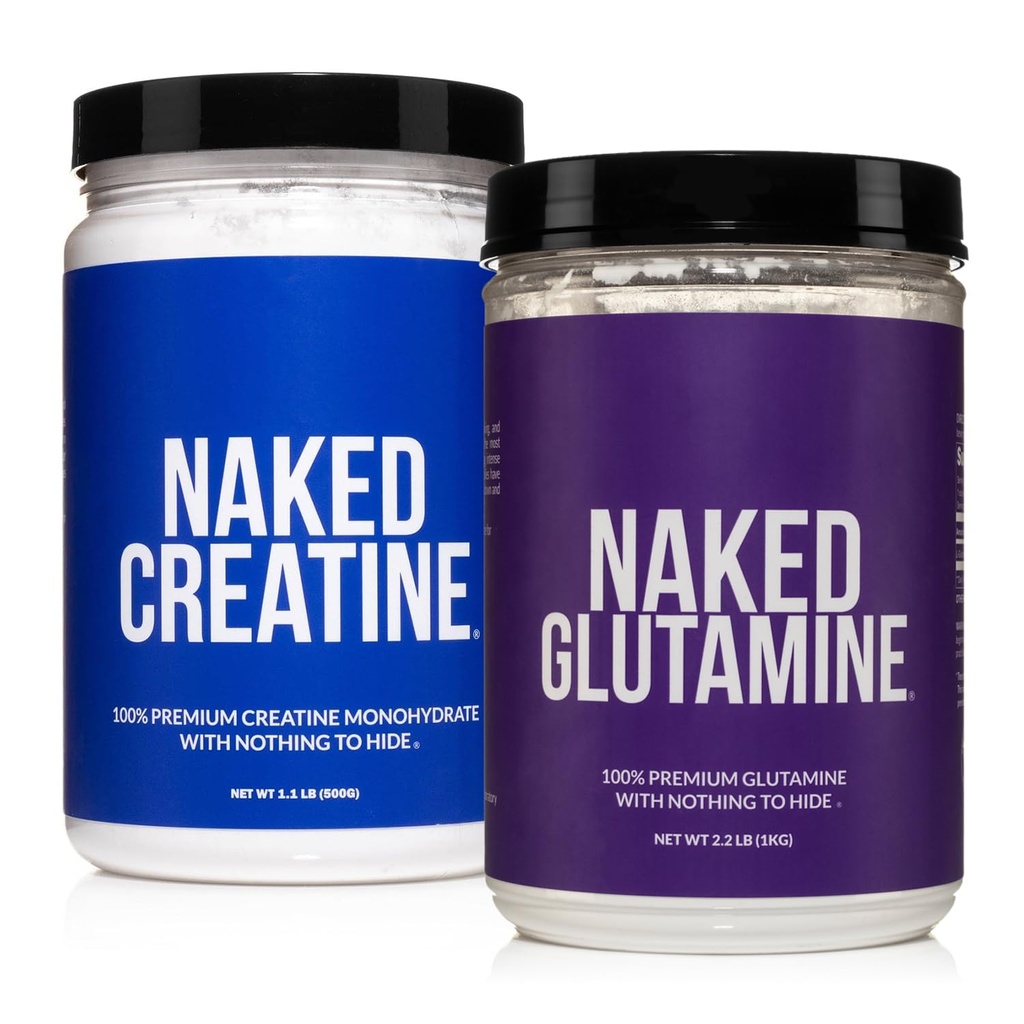 Creatina pură Micronited gol Monohidrat 100 Serviri + 200 Serviri Pure L-glutamine Bundle: Vegan, non-GMO, gluten gratuit. Minimiza descompunere musculară și îmbunătățirea sintezei de proteine. Nimic artificial.