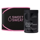Sports Research® Pachet de performanță de formare - Creatine Monohidrat și Sweat Sweat Trimmer (Black/Pink, Medium)