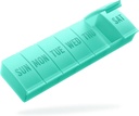 Barhon Pill Organizator mare, Weekly Medicina Organizatori pastile, 7 zile pastile cutie Cazul de călătorie pentru suplimente de vitamine mari ulei de pește, verde