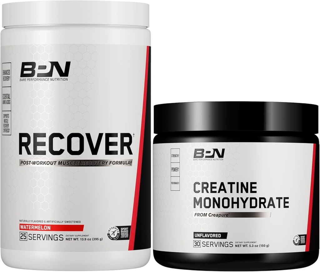 BARE PERFORMANŢĂ NUTRIŢIE BPN Recuperare & Creatină Monohidrat 30s Bundle