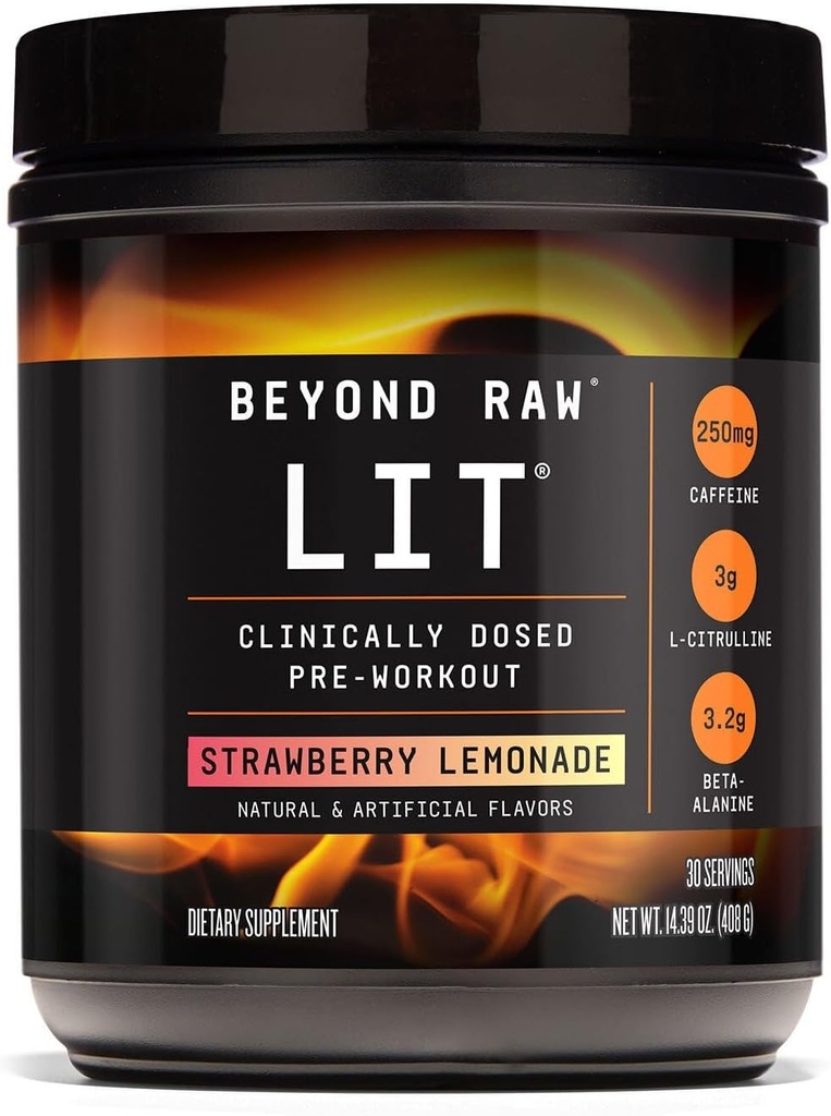 Dincolo de pregătirea prealabilă pentru LIT crud - Limonadă de căpșuni (30 Servings)