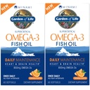 Gradina de viata EPA/DHA Omega 3 Ulei de peste - Minami Natural Brain Function, Inima si Mood Supplement, 120 Conte (60-ct 2-Pack)