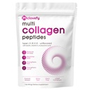 Multi Colagen Peptides Powder, 16 Oz (41 Servings) - Supliment de proteine, de tip I, II, III, V, X cu acid hialuronic, vitamina C și biotină, Nearomate, Se amestecă cu ușurință în băuturi