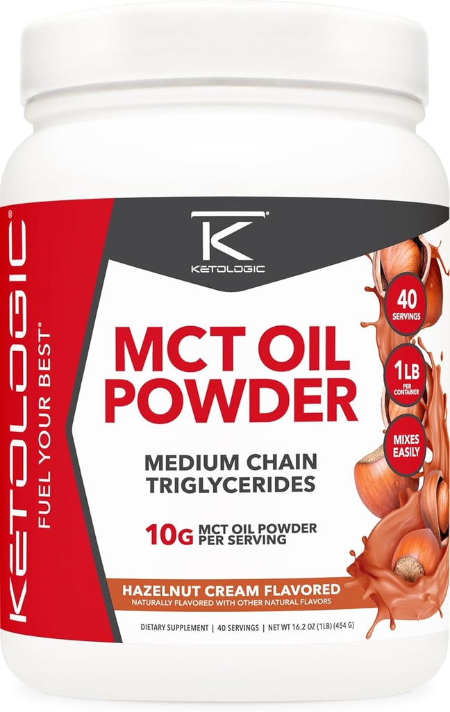 Ketologic MCT pulbere de ulei Crema de alune (1 LB) 