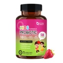 NATURĂ ŢINTĂ Copii Probiotic Chewable, 5 miliarde CFU Probiotice + Prebiotice pentru vârstele 3+, Probiotice pentru sanatate digestiva, Suport Immun si Booster apetit, Aroma naturala de capsuni, 75 Serviri