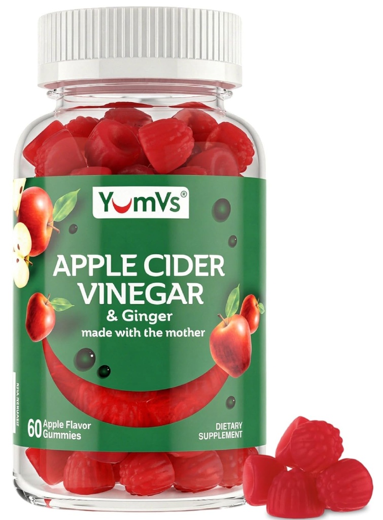 YUM-V'S Apple Cidru Oţet Gumies 
