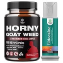 Bundle of Horny Goat Weed for Men with Black Maca Root, Tongkat Ali, Saw Palmetto & Panax Ginseng Extract and Lidocaină Desensibilizing Topical Spray Climax Control - Boost Endurance and Stamina