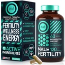 Suplimente de fertilitate pentru barbati Vitamina prenatala - Maca Root, Ashwagandha, Zinc, Plus Naturale - Conceptie pentru el Vitamine de fertilitate barbati si suplimente de suport pentru fertilitate masculina - 120 Capace pentru 2 luni
