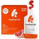 Healthycell Eye Health Daily Liquid Supplement - Vitamine si Minerale pentru ochi cu luteină, Zeaxantină, Astaxantină & Beta Caroten pentru Îngrijirea Vederii & Suport macular - 30 Gel Packs