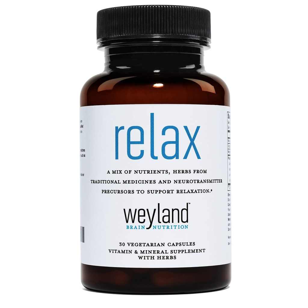 Relaxați-vă - Supliment de somn natural cu GABA, L-Teanină, Root Valerian, 5-HTP, Lemon Balm 
