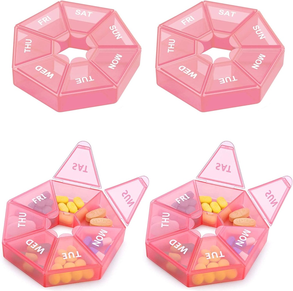 Weekly Pill Organizator mare 7 zile cutie pastile Organizator zi de zi medicament caz pentru vitamine pastile de ulei de pește Suplimente Artrita prietenos