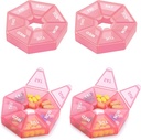 Weekly Pill Organizator mare 7 zile cutie pastile Organizator zi de zi medicament caz pentru vitamine pastile de ulei de pește Suplimente Artrita prietenos