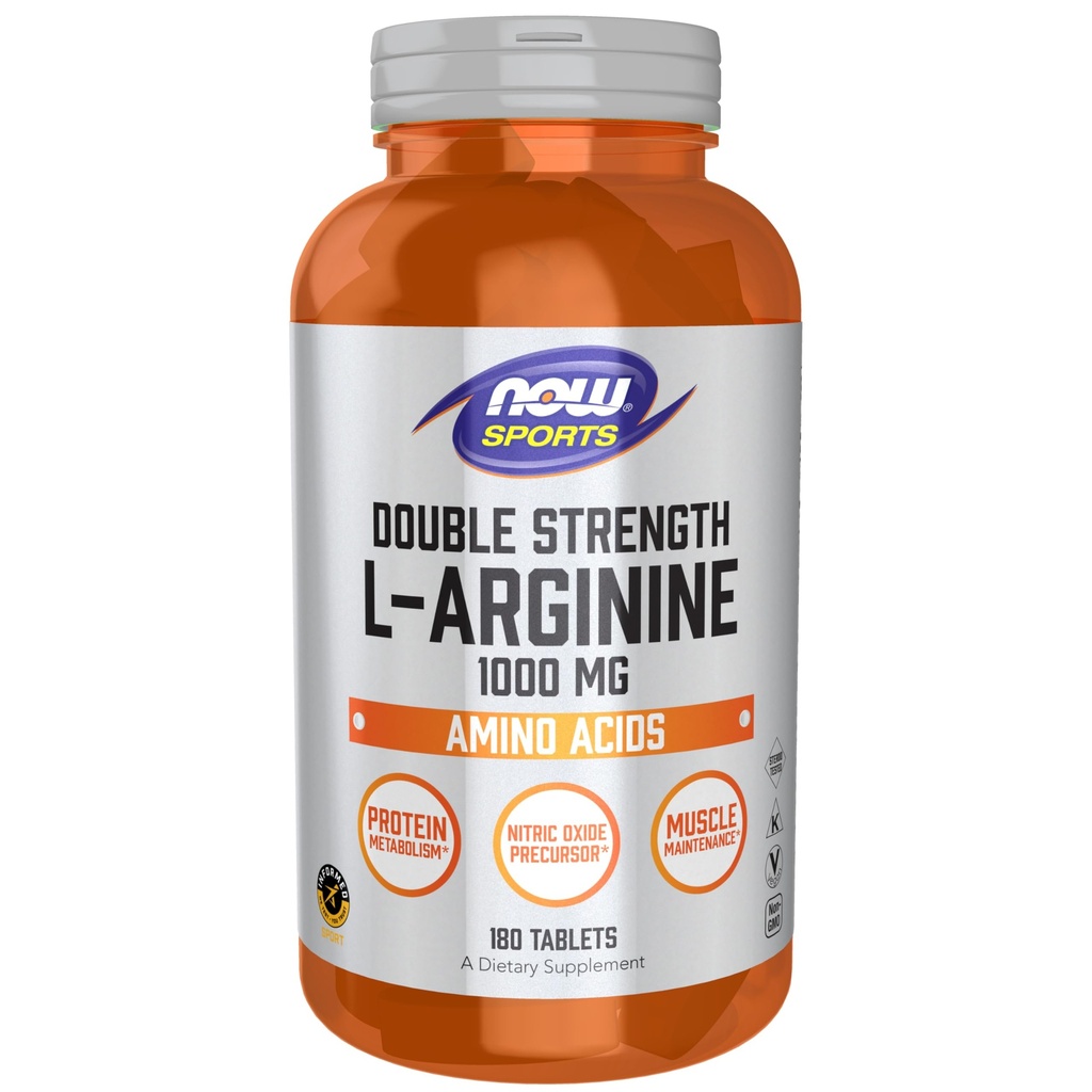 Acum alimente Sport Nutritie, L-Arginina Dublă Putere 1000mg, oxid de azot Precursor, Aminoacidi, 180 comprimate