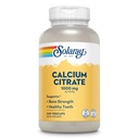 Solaray Calciu Citrate 1000mg - Supliment Chelated Calciu - Suportă Putere osoasă și dinți sănătoși - Easy to Digest - 60-Day Guarantee, Vegan - 60 Serviri, 240 VegCaps