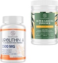 Urolitina Un supliment 1500MG Plus Proteină de orez maro + Super Verzi Pulbere Superalimentar Supliment cu Electroliți și plante aromatice tonice