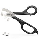 Auvon Foarfece-Shaped Pill Cutter, Sharp Blade Pill Splitter pentru Compararea cu ușurință cele mai multe vitamine 5-15mm, tablete și medicamente în jumătate