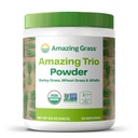 Amazing Grass Greens Trio: Greens Powder with Wheatgrass, Alfalfa, & Barley Grass, Rich Source of Clorofill, 30 Servings