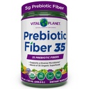 Planeta Vital - Fibră 35 Supliment de fibre diferite pulbere pentru suport alimentar și constipație ocazională cu 35 Fibre prebiotice și 35 Superalimente organice pentru a menține regulatitatea Bowel, 6.77 oz