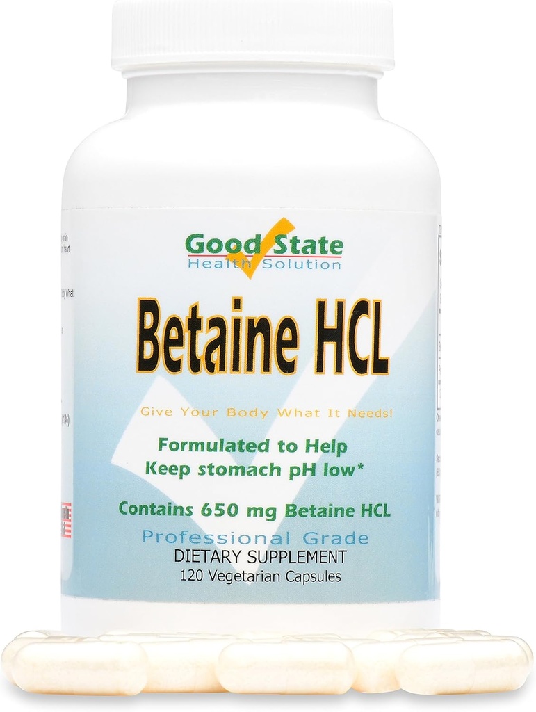 Bun stat - Betaine HCL - (120 capsule vegetale)